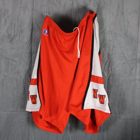 Vintage Basketball Short - Orange NW by Russell Athletic - Men's Size 38 - Picture 4 of 6